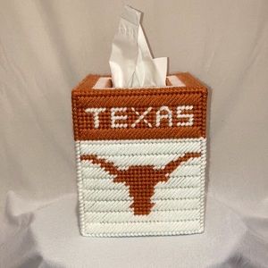 Texas Longhorns NCAAF Big 12 Tissue Box Cover NEW